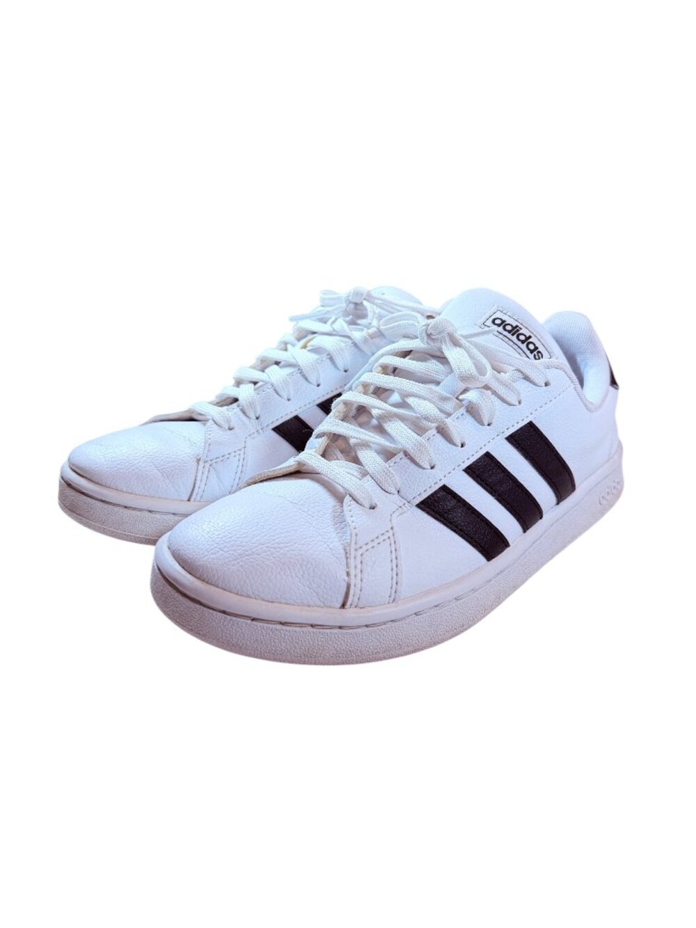 Adidas Women’s Grand Court White Black Sneakers Shoes Size 9